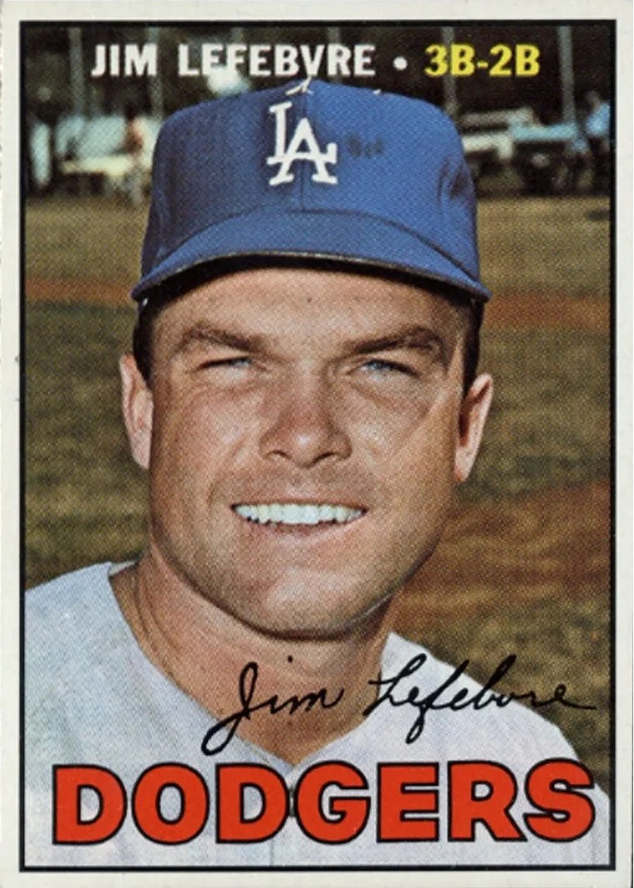 1967 Topps #260 Jim Lefebvre, Los Angeles Dodgers
