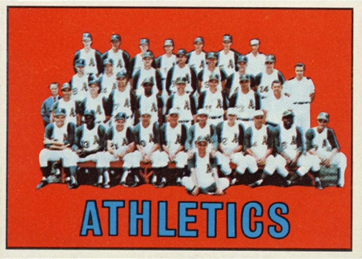 1967 Topps #262 Kansas City Athletics
