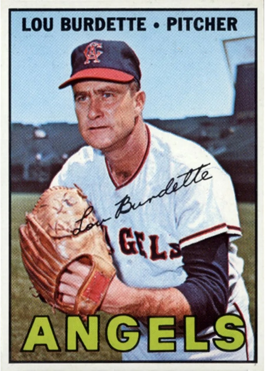 1967 Topps #265 Lou Burdette, California Angels