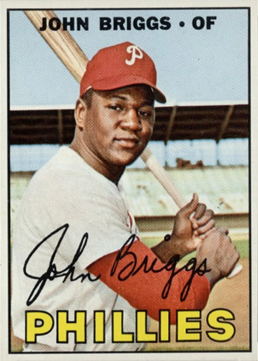 1967 Topps #268 John Briggs, Philadelphia Phillies