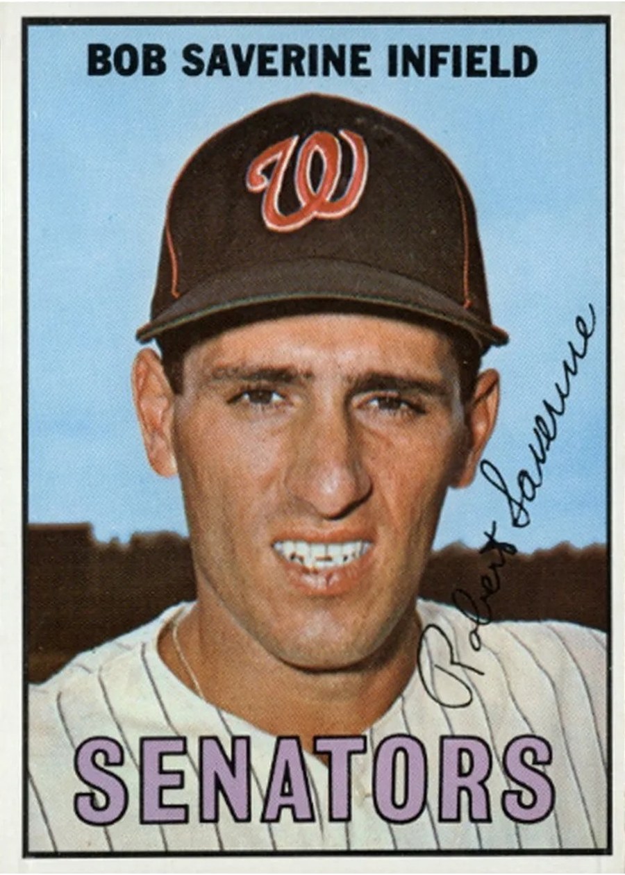 1967 Topps #27 Bob Saverine, Washington Senators