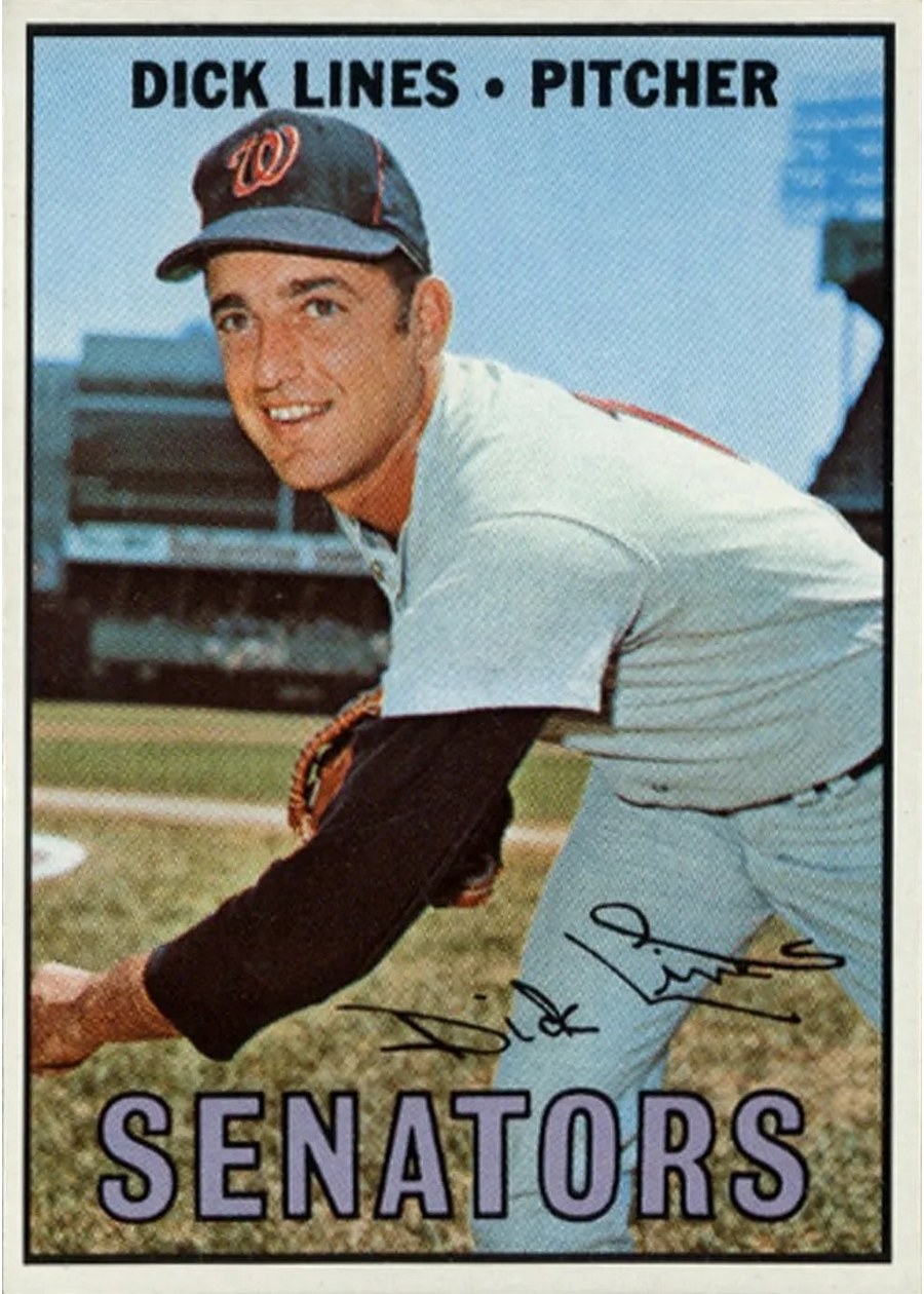 1967 Topps #273 Dick Lines, Washington Senators
