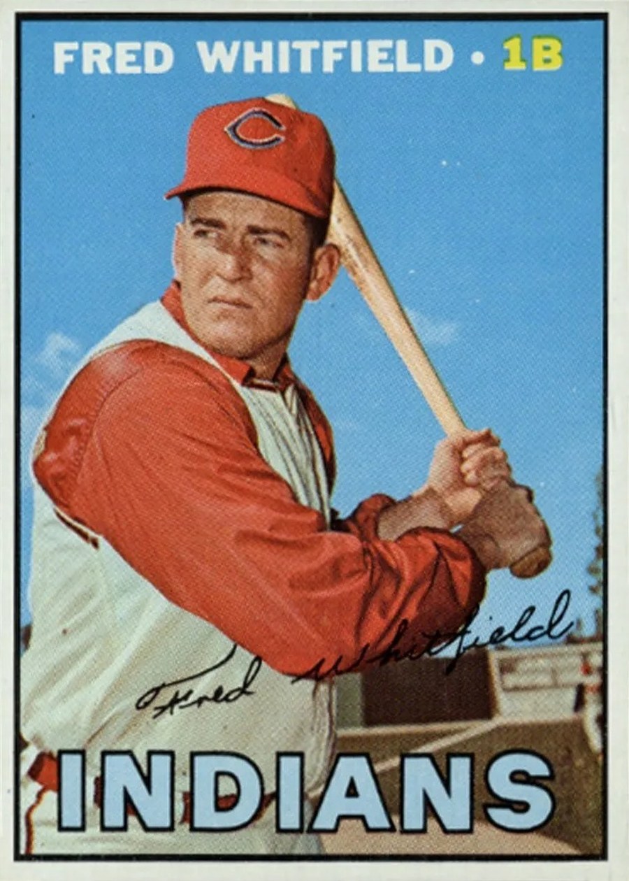 1967 Topps #275 Fred Whitfield, Cleveland Indians