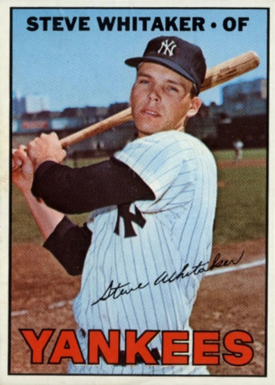 1967 Topps #277 Steve Whitaker, New York Yankees