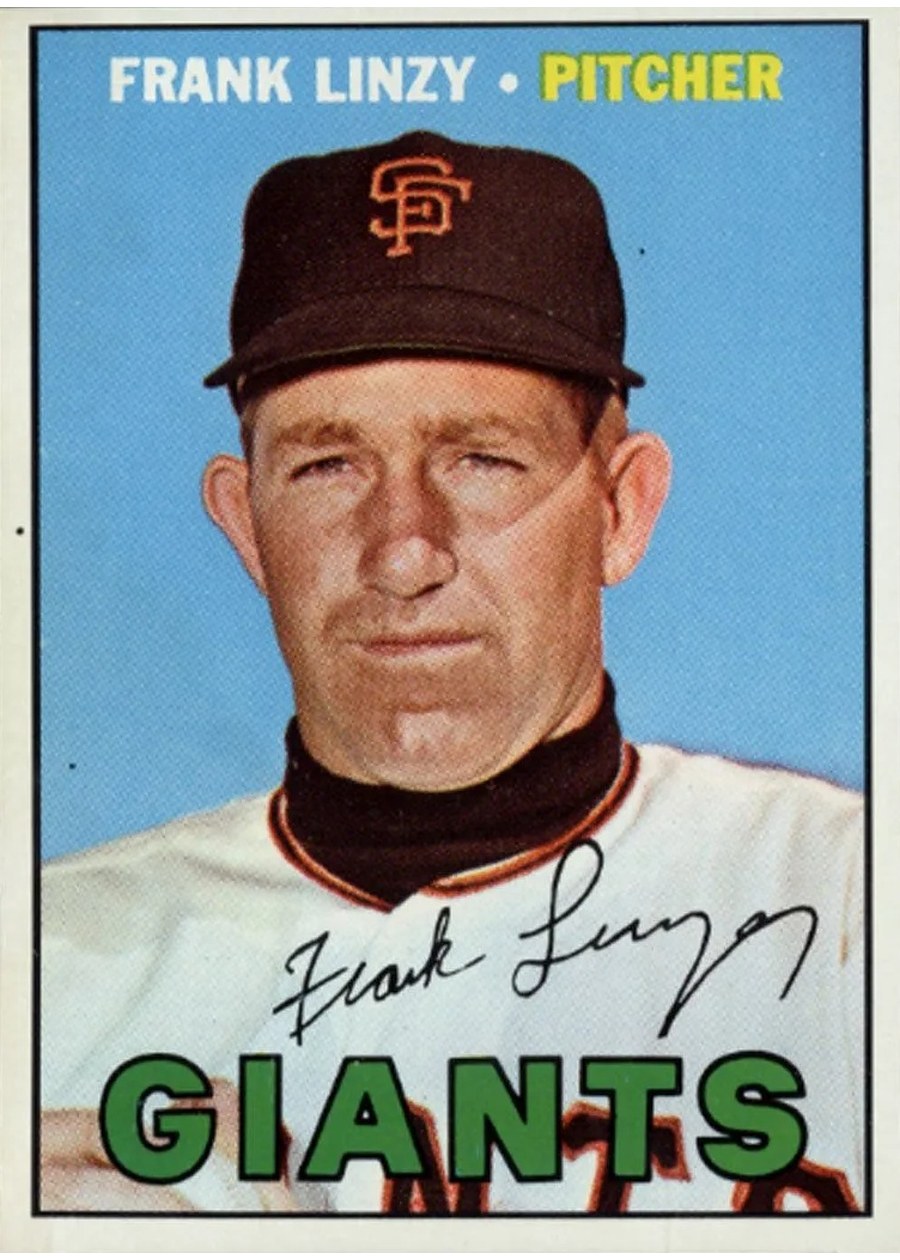 1967 Topps #279 Frank Linzy, San Francisco Giants