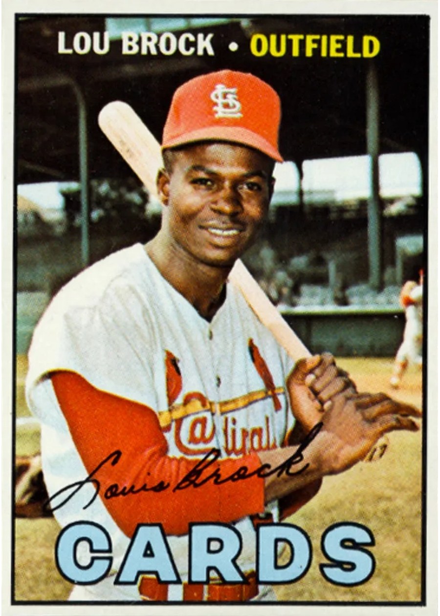 1967 Topps #285 Lou Brock, St. Louis Cardinals