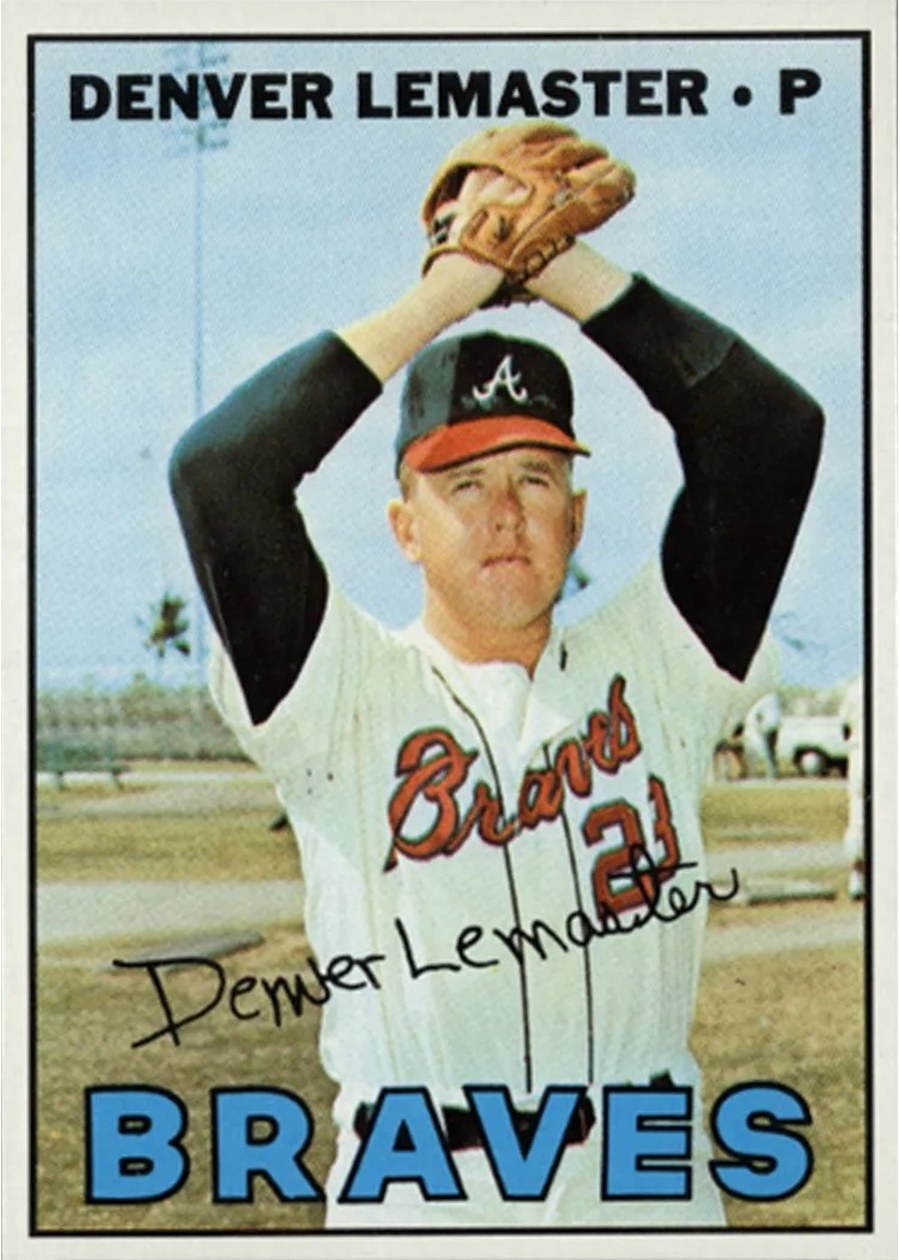 1967 Topps #288 Denver Lemaster, Atlanta Braves