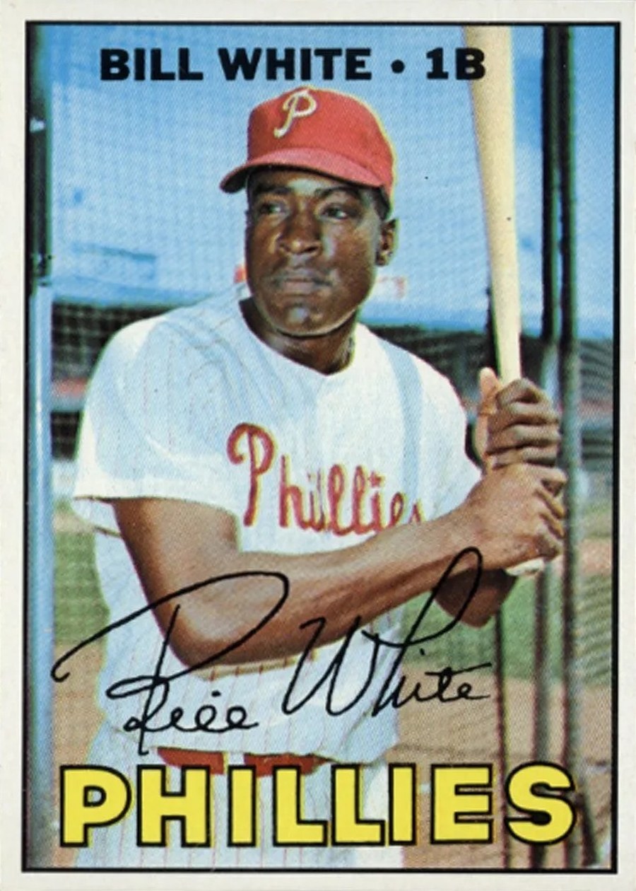 1967 Topps #290 Bill White, Philadelphia Phillies