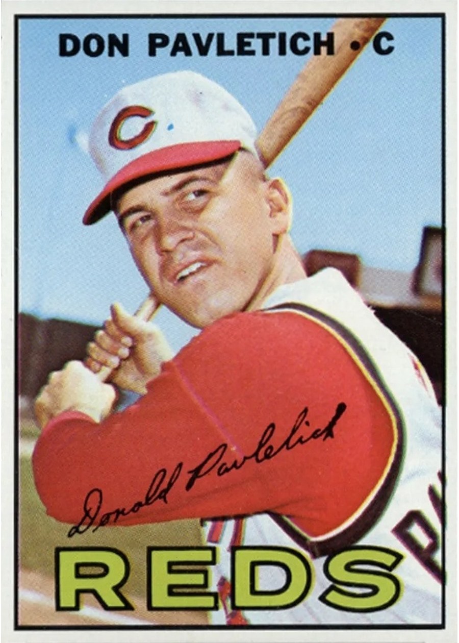 1967 Topps #292 Don Pavletich, Cincinnati Reds