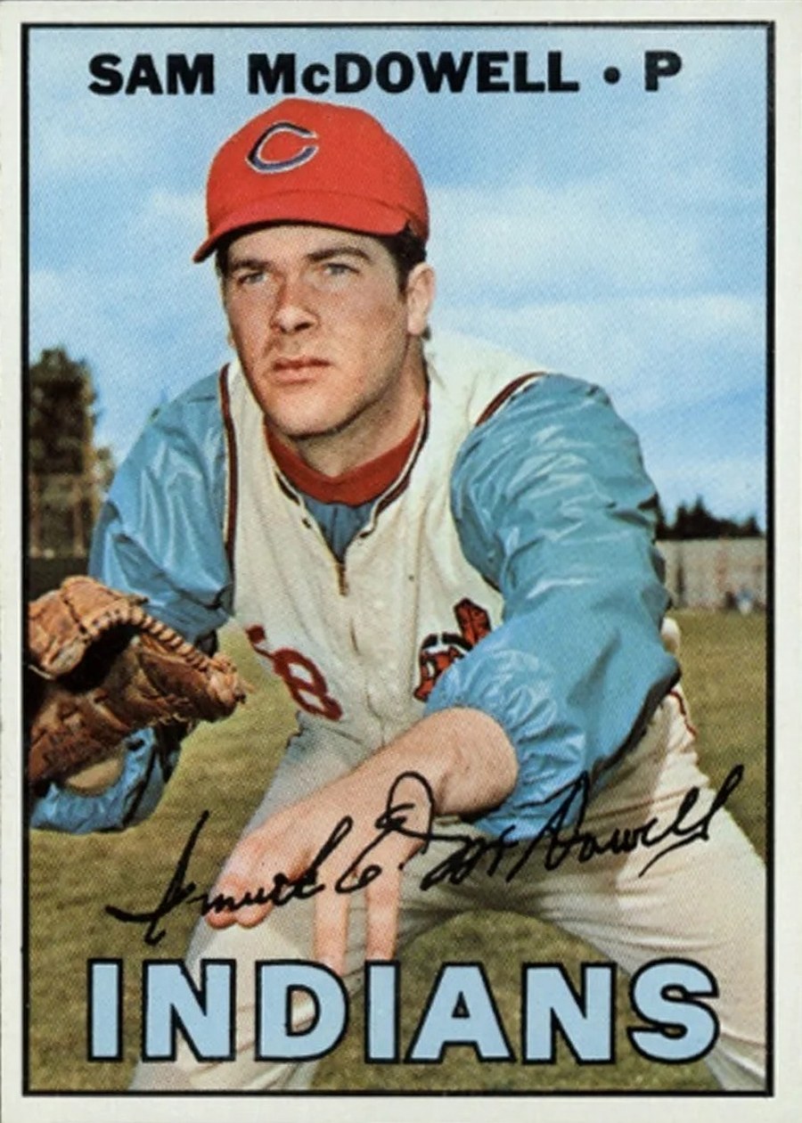 1967 Topps #295 Sam McDowell, Cleveland Indians