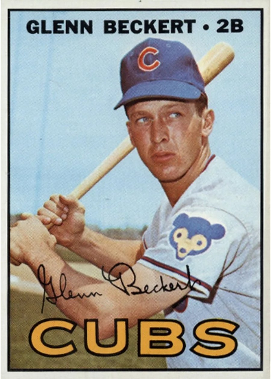 1967 Topps #296 Glenn Beckert, Chicago Cubs