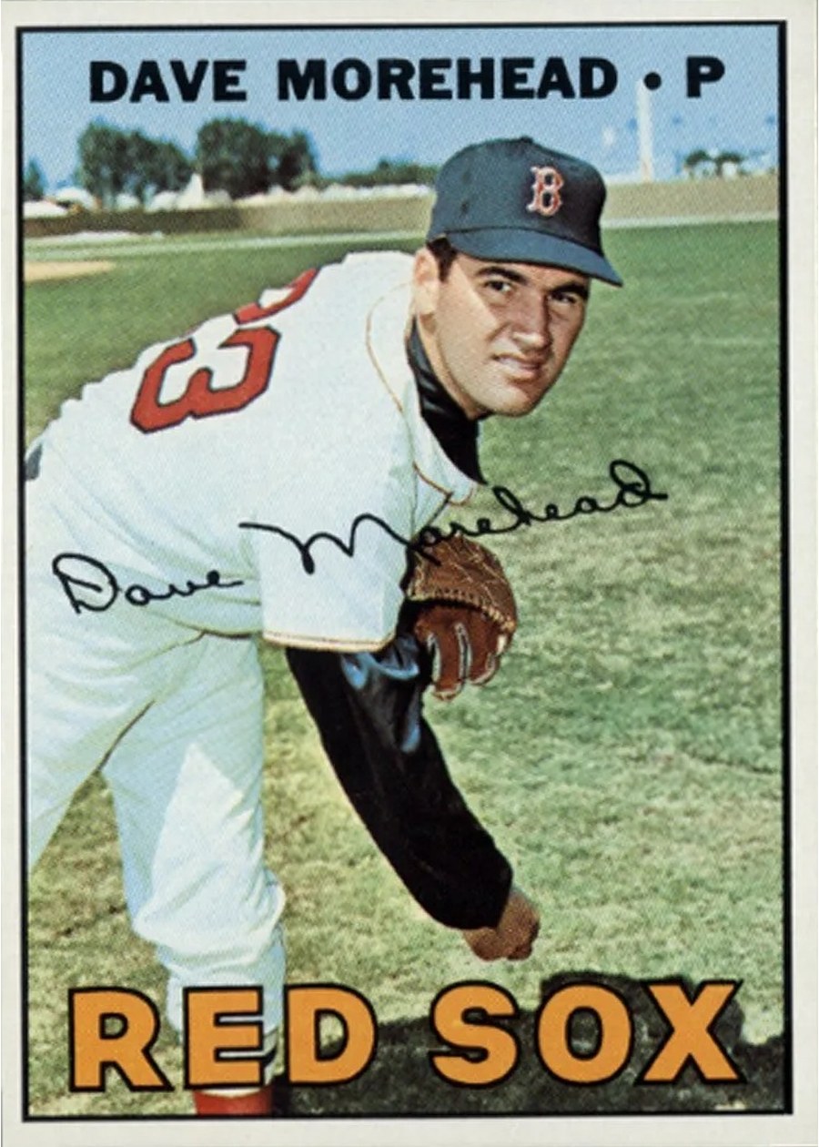 1967 Topps #297 Dave Morehead, Boston Red Sox