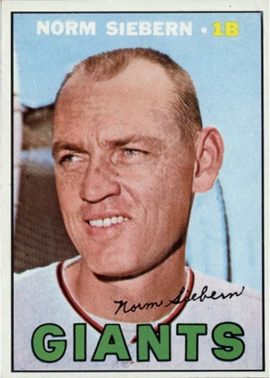 1967 Topps #299 Norm Siebern, San Francisco Giants