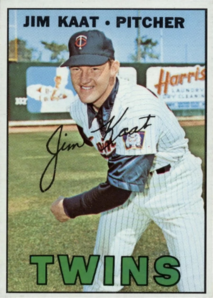 1967 Topps #300 Jim Kaat, Minnesota Twins