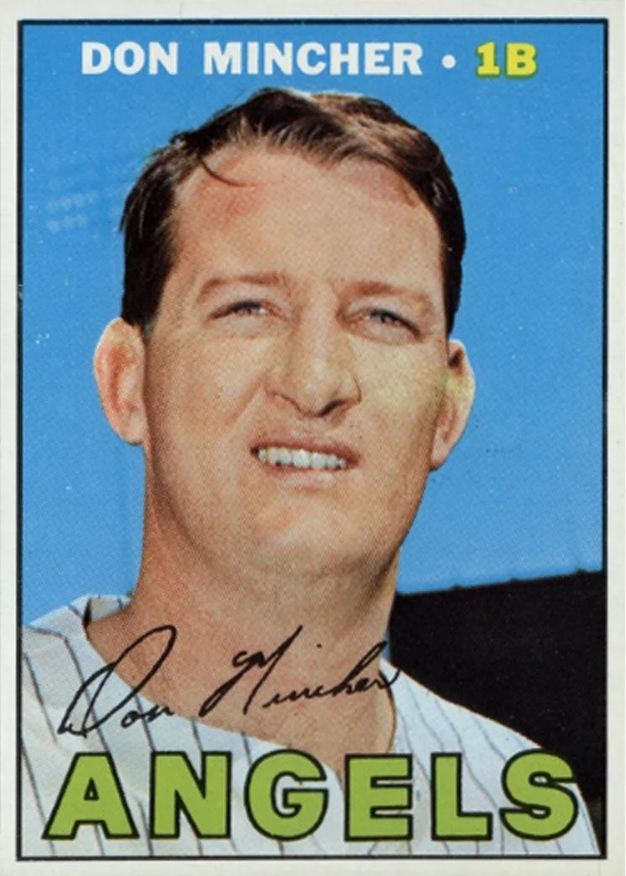 1967 Topps #312 Don Mincher, California Angels