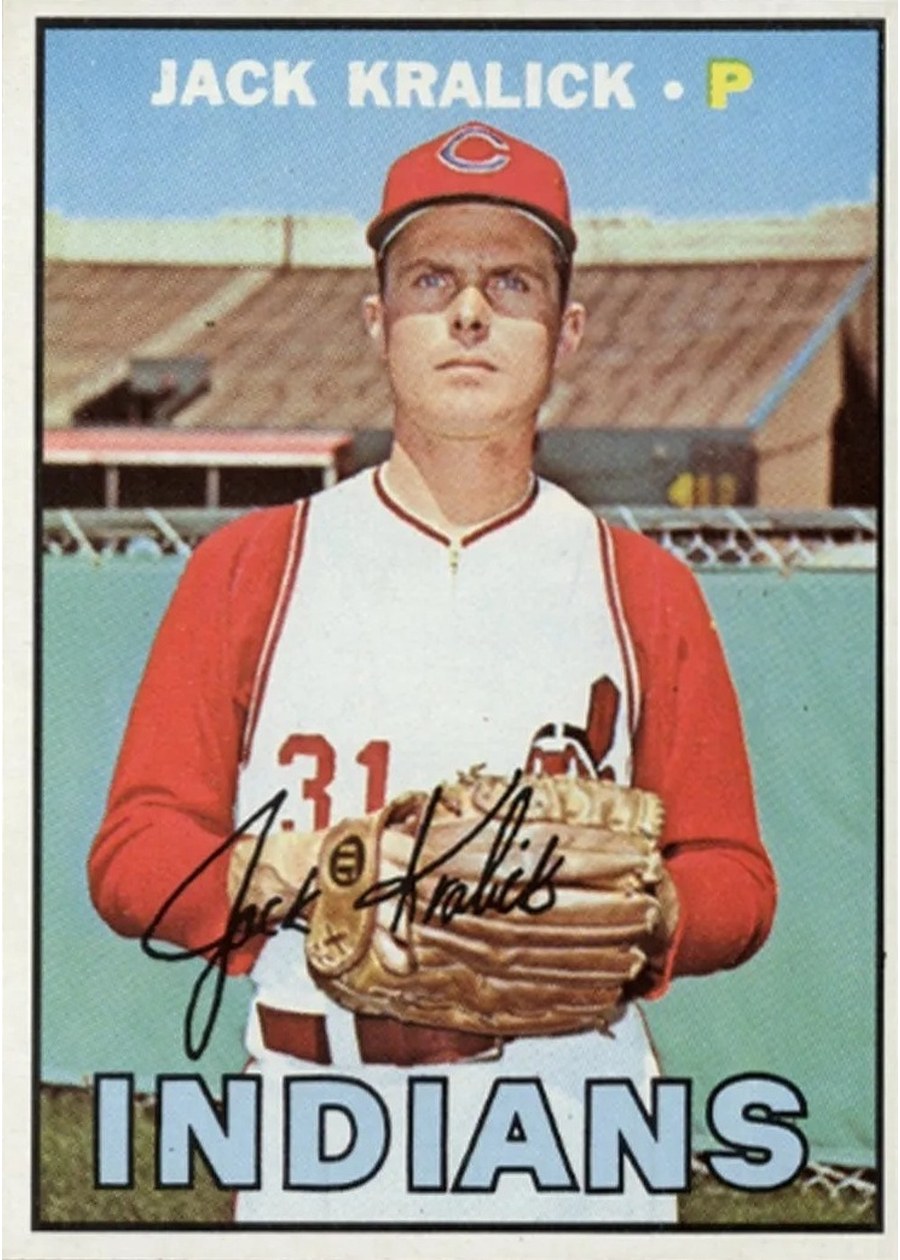 1967 Topps #316 Jack Kralick, Cleveland Indians