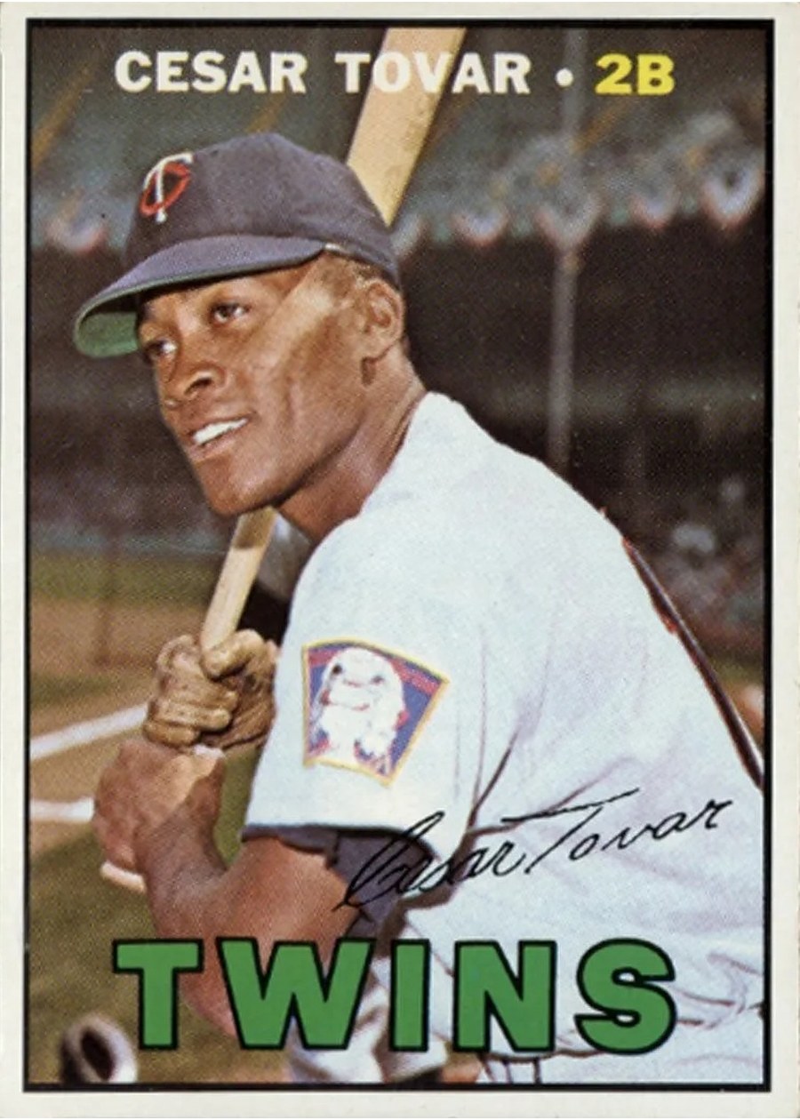 1967 Topps #317 Cesar Tovar, Minnesota Twins