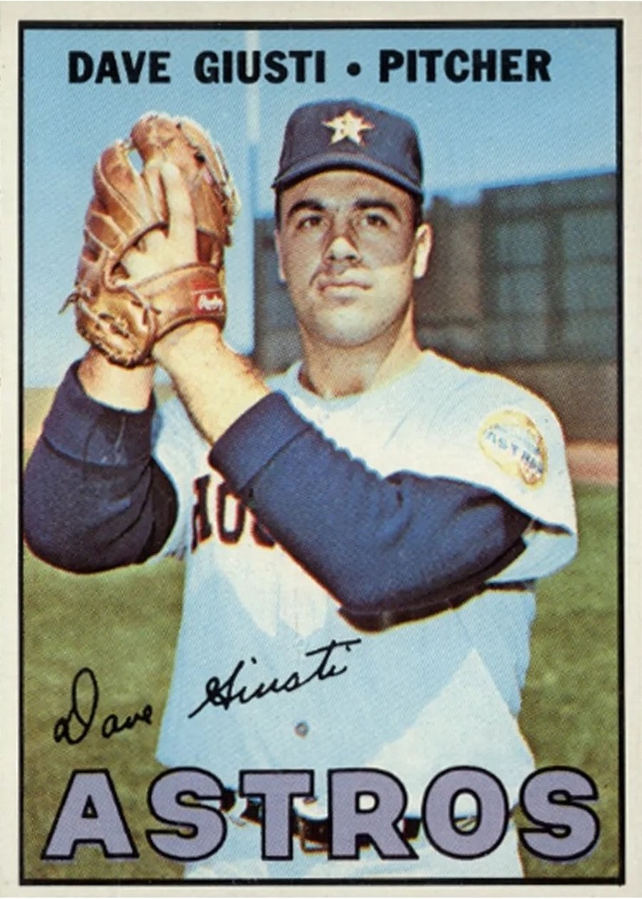 1967 Topps #318 Dave Giusti, Houston Astros