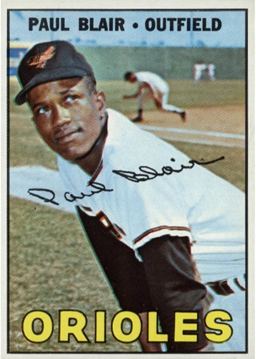 1967 Topps #319 Paul Blair, Baltimore Orioles
