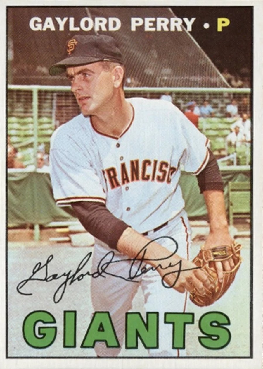 1967 Topps #320 Gaylord Perry, San Francisco Giants