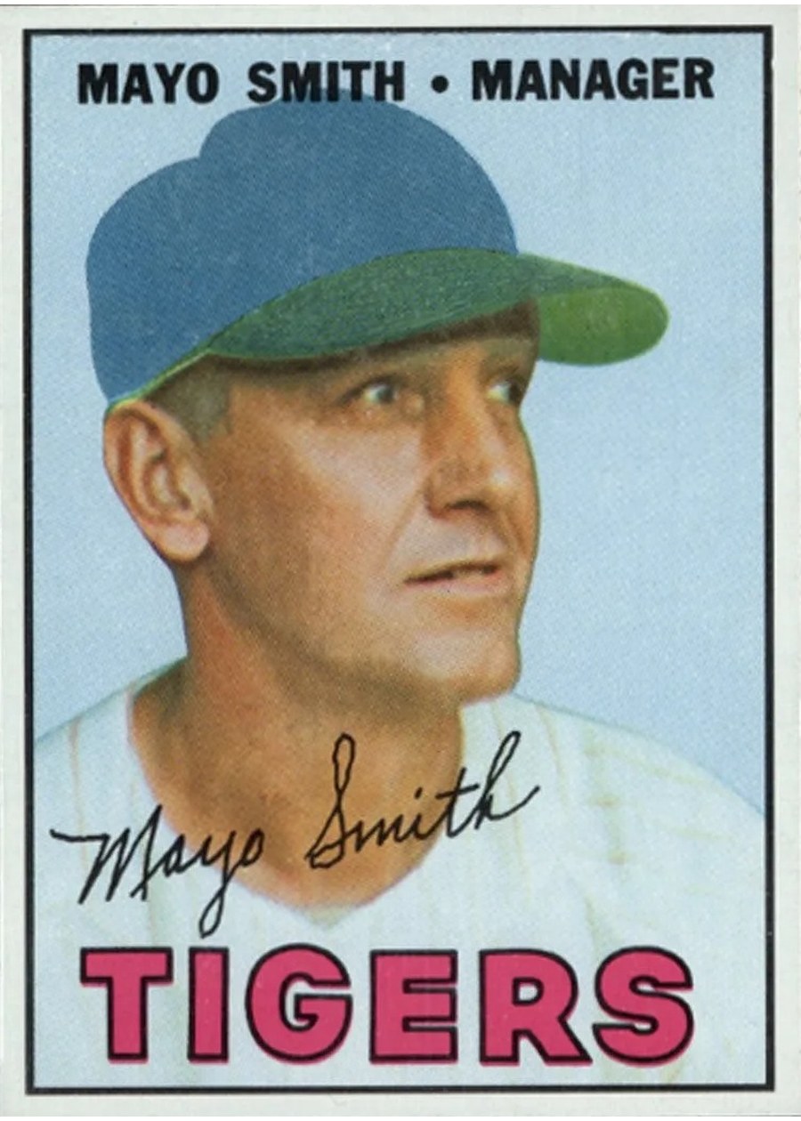 1967 Topps #321 Mayo Smith, Detroit Tigers