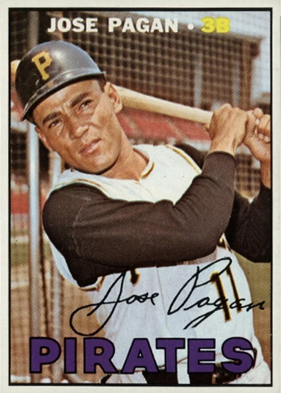 1967 Topps #322 Jose Pagan, Pittsburgh Pirates
