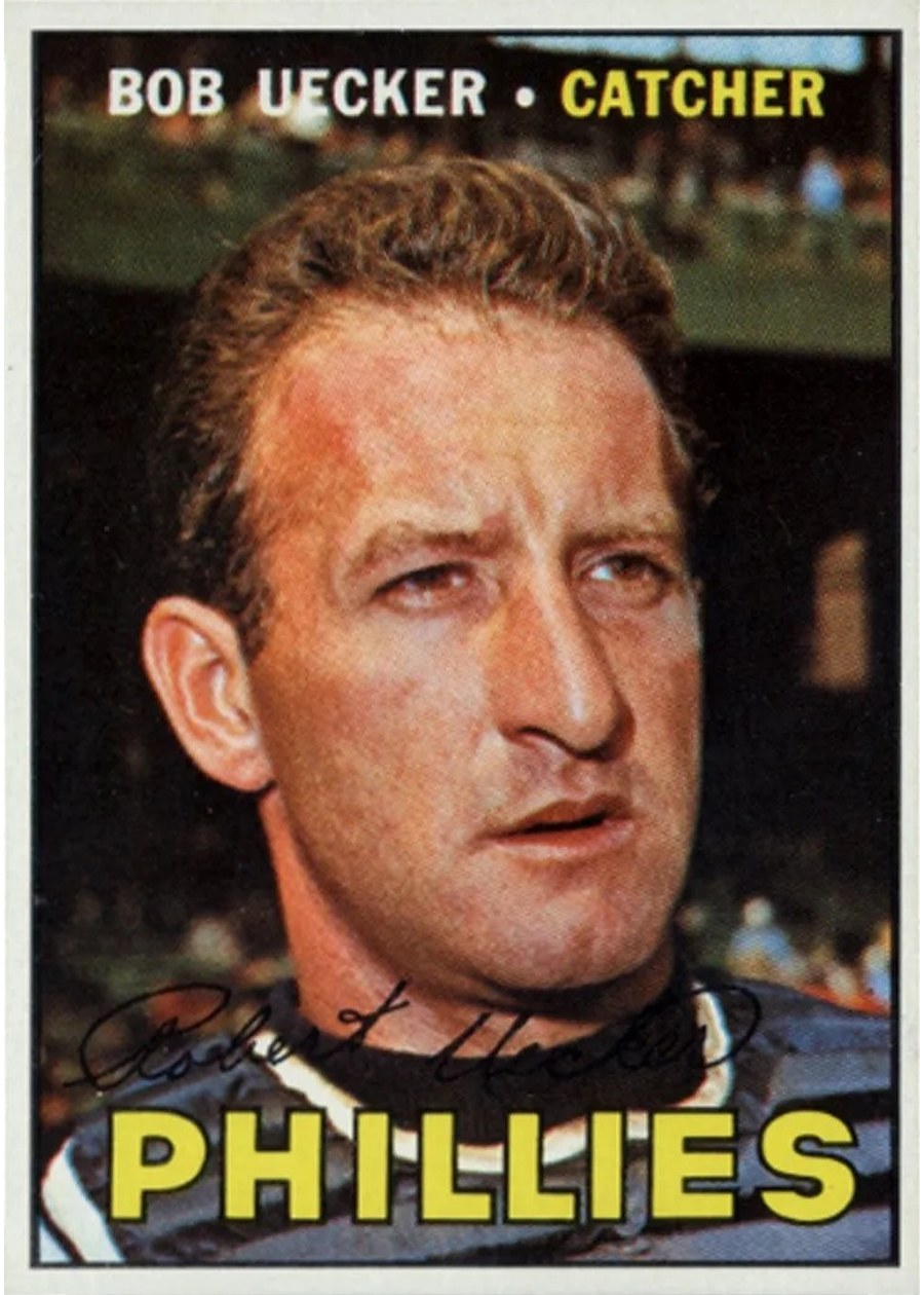 1967 Topps #326 Bob Uecker, Philadelphia Phillies