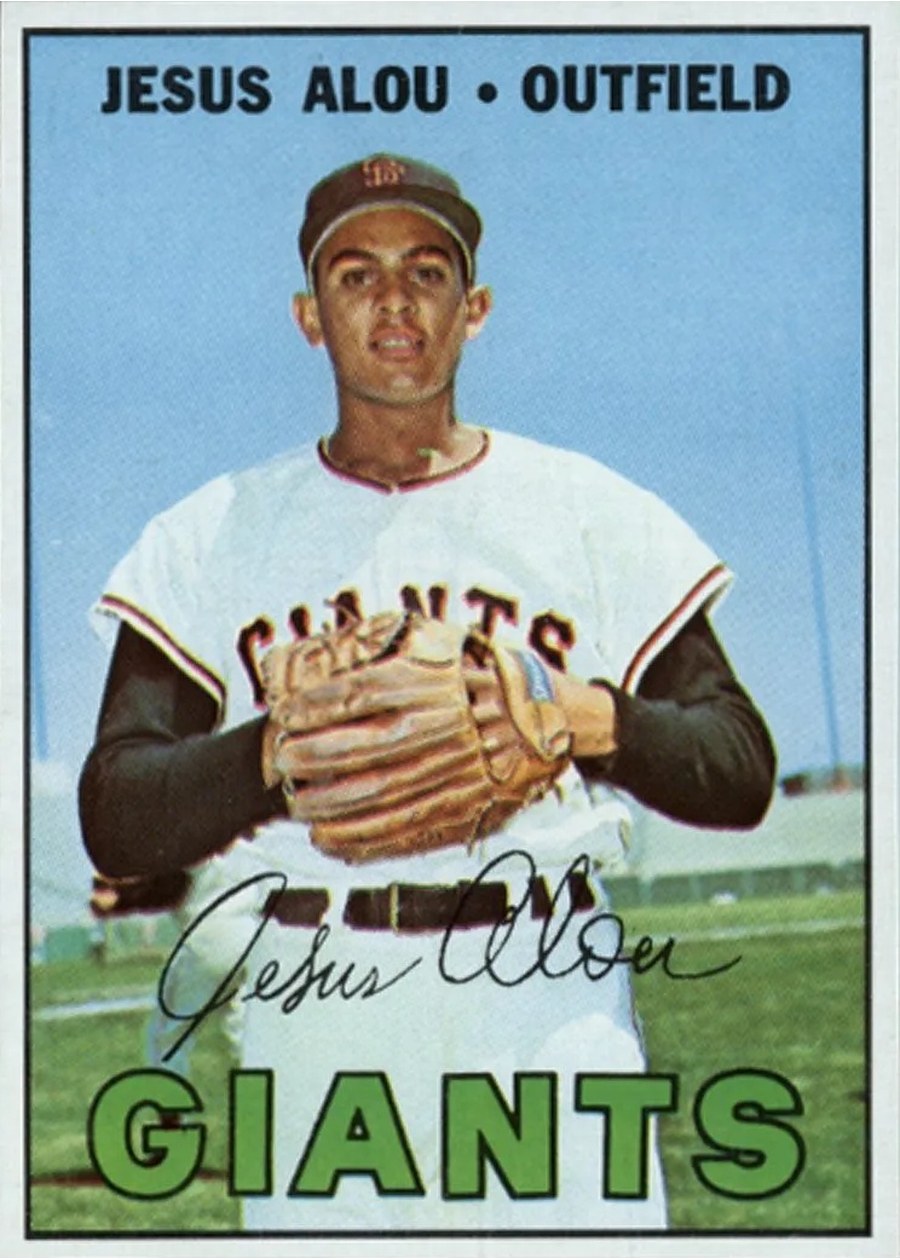 1967 Topps #332 Jesus Alou, San Francisco Giants