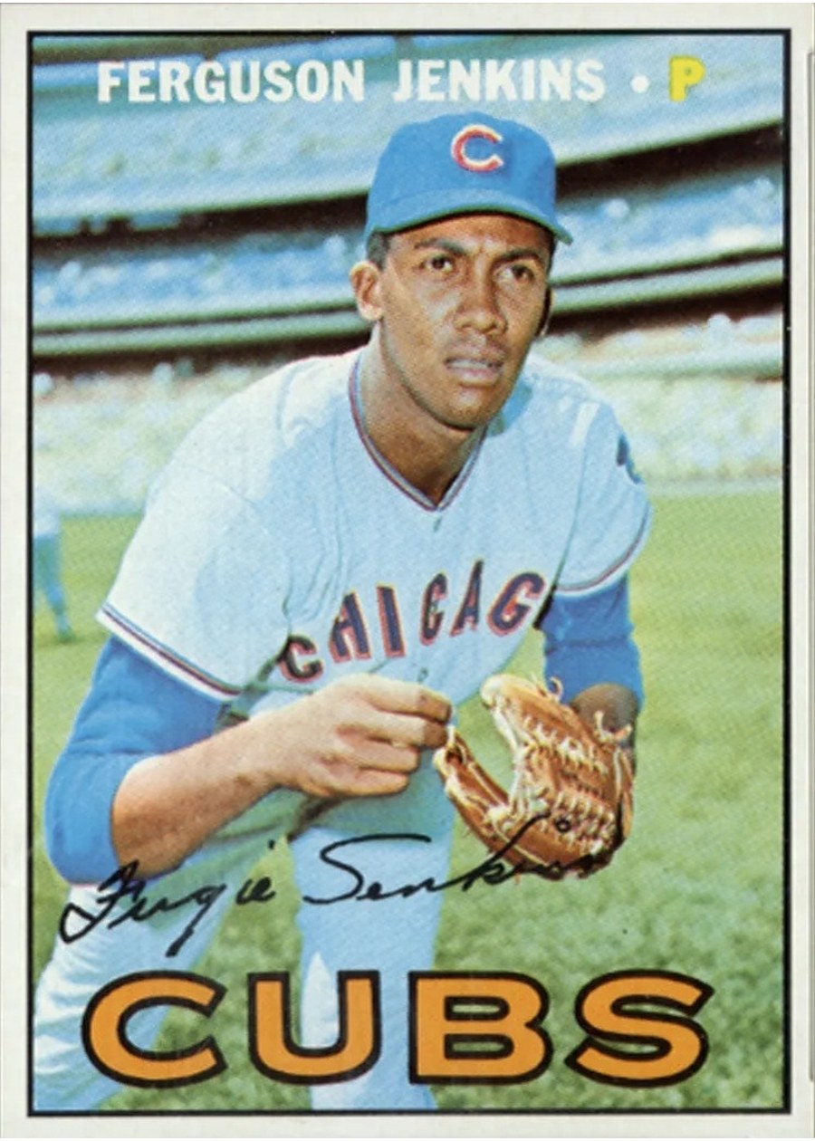 1967 Topps #333 Ferguson Jenkins, Chicago Cubs