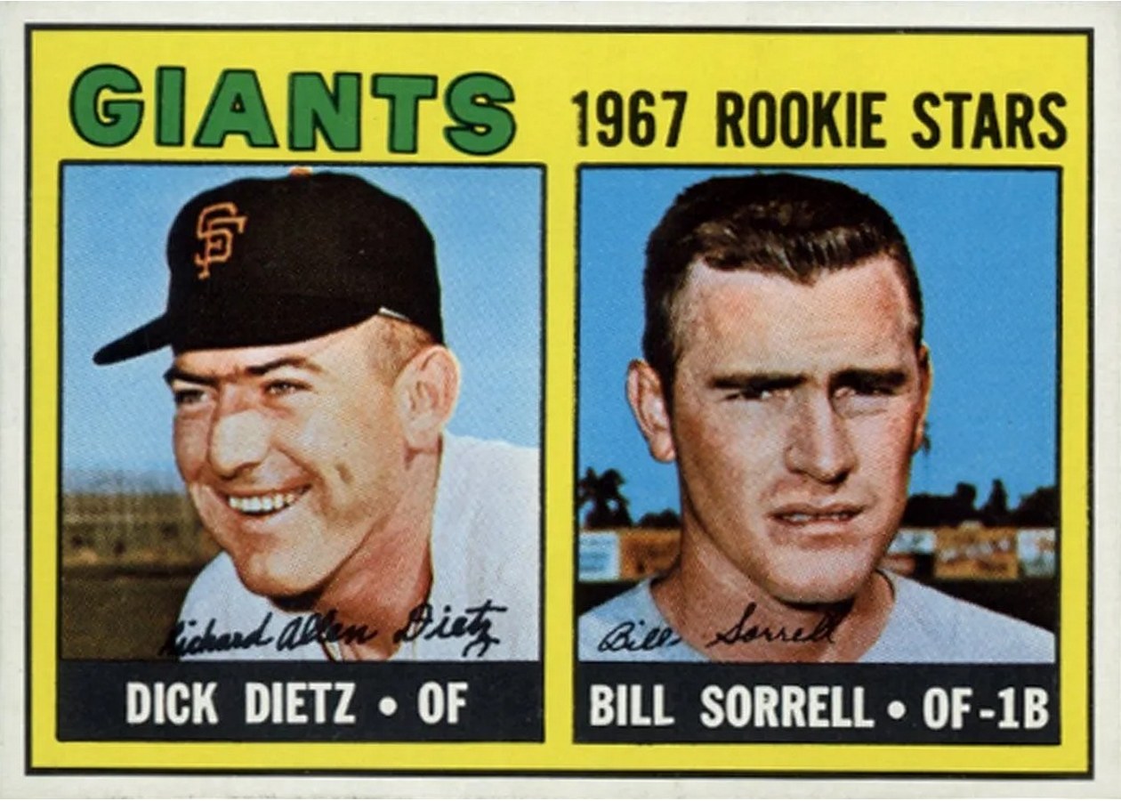 1967 Topps #341 Giants 1967 Rookie Stars, San Francisco Giants
