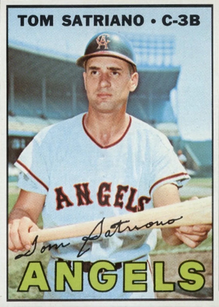 1967 Topps #343 Tom Satriano, California Angels