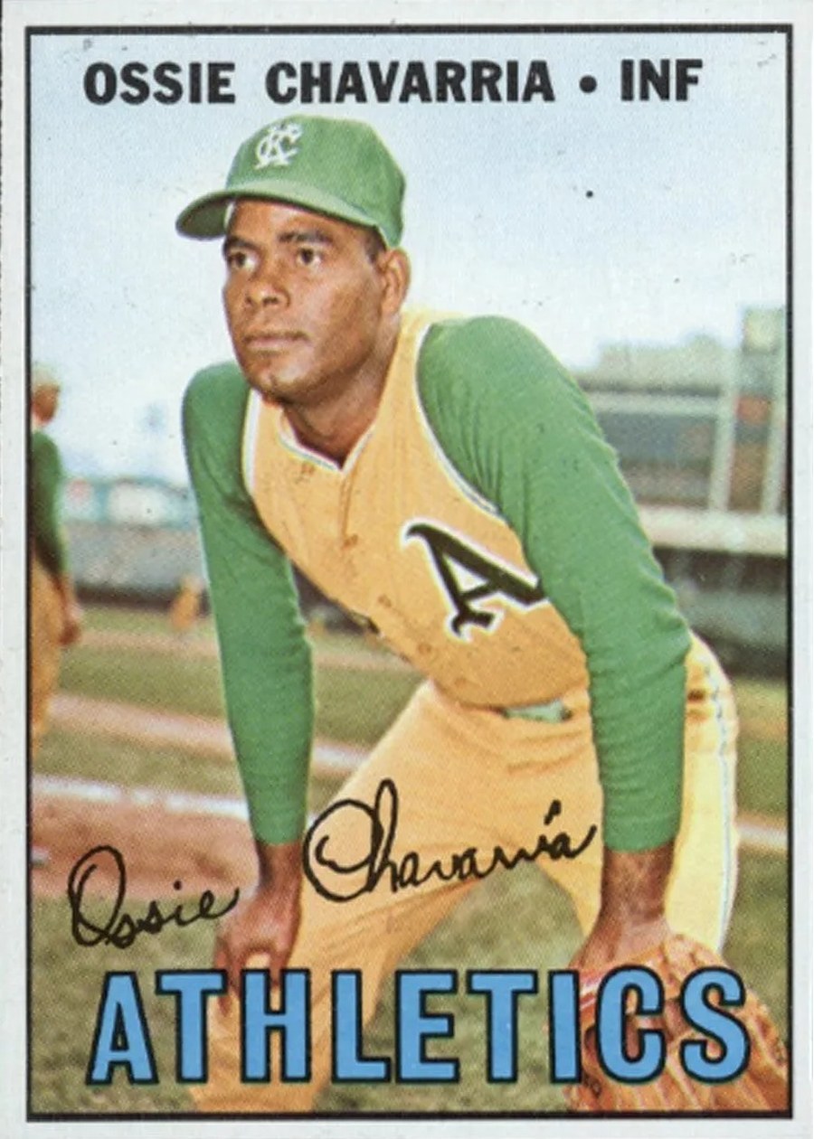 1967 Topps #344 Ossie Chavarria, Kansas City Athletics