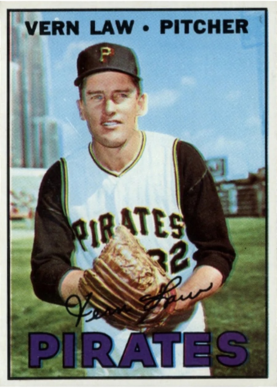 1967 Topps #351 Vern Law, Pittsburgh Pirates