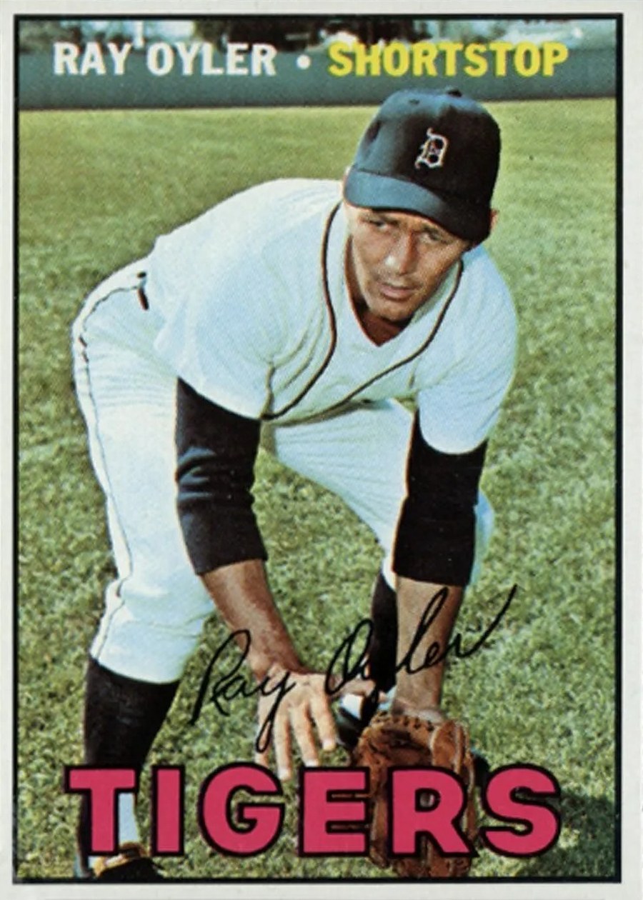 1967 Topps #352 Ray Oyler, Detroit Tigers