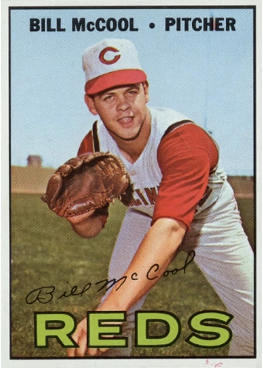 1967 Topps #353 Bill McCool, Cincinnati Reds