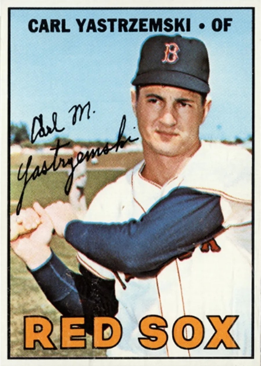 1967 Topps #355 Carl Yastrzemski, Boston Red Sox