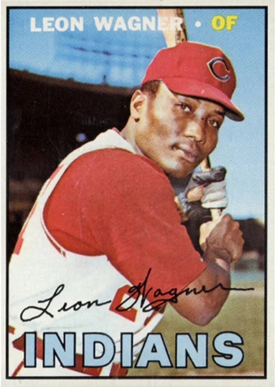 1967 Topps #360 Leon Wagner, Cleveland Indians