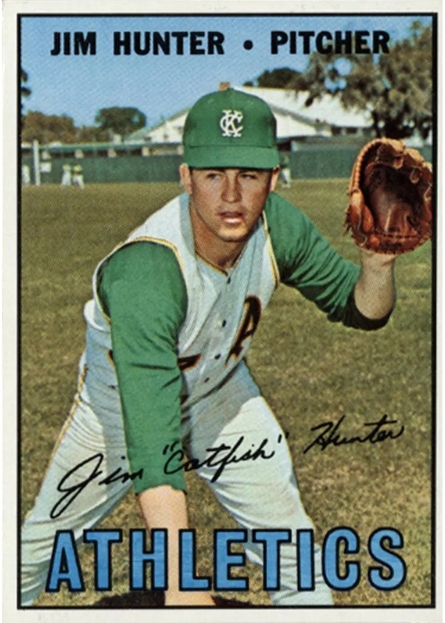 1967 Topps #369 Jim Hunter, Kansas City Athletics