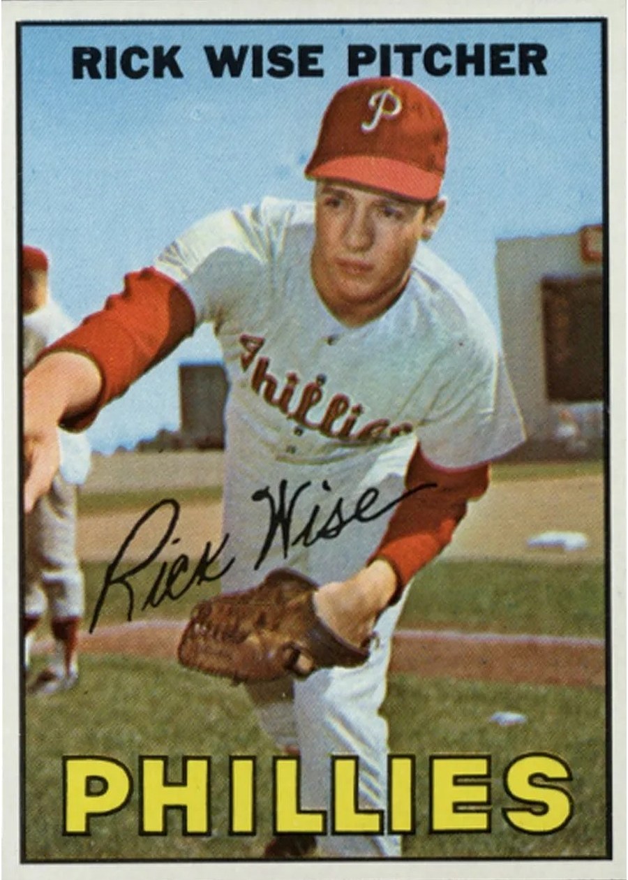 1967 Topps #37 Rick Wise, Philadelphia Phillies