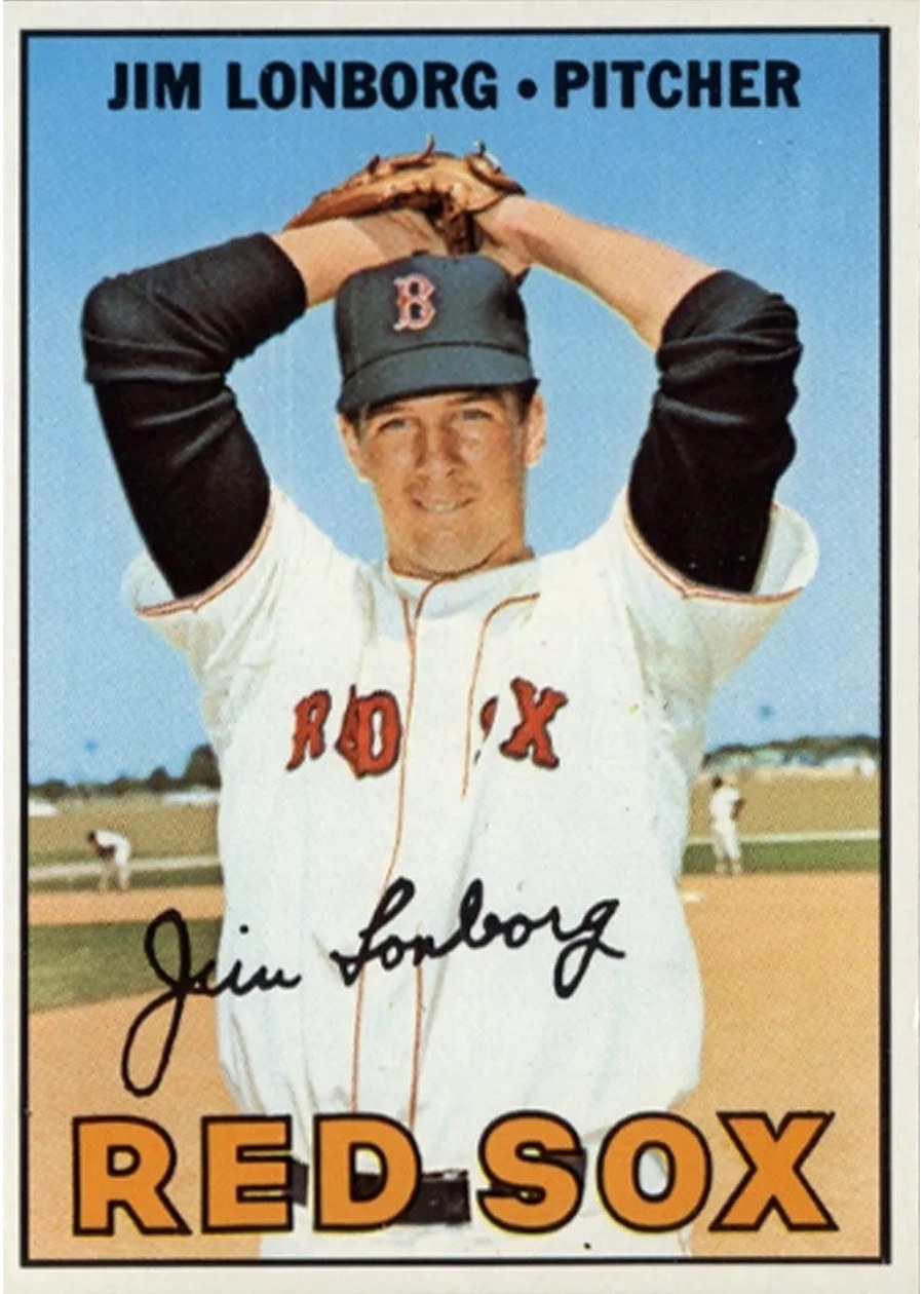 1967 Topps #371 Jim Lonborg, Boston Red Sox