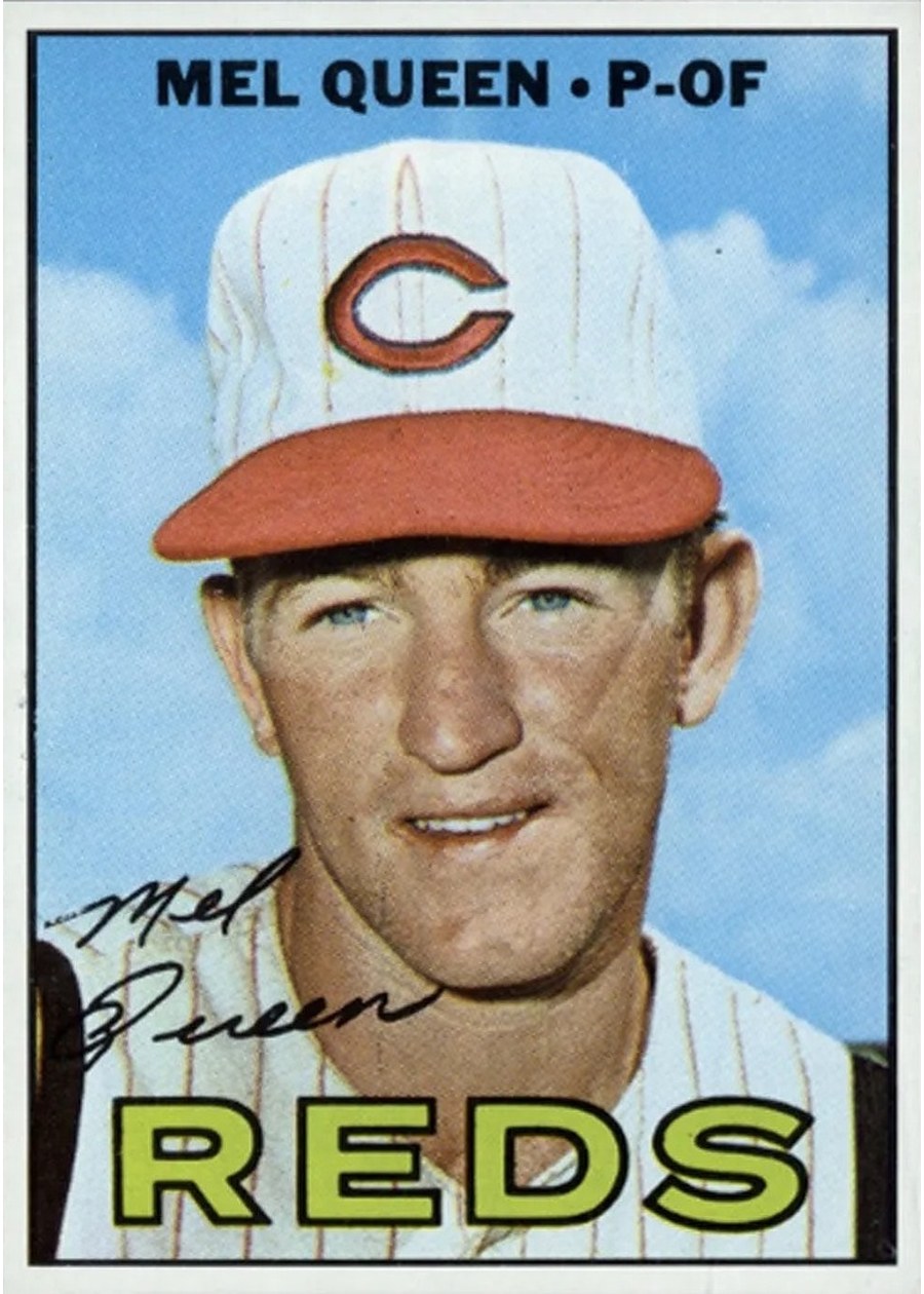 1967 Topps #374 Mel Queen, Cincinnati Reds