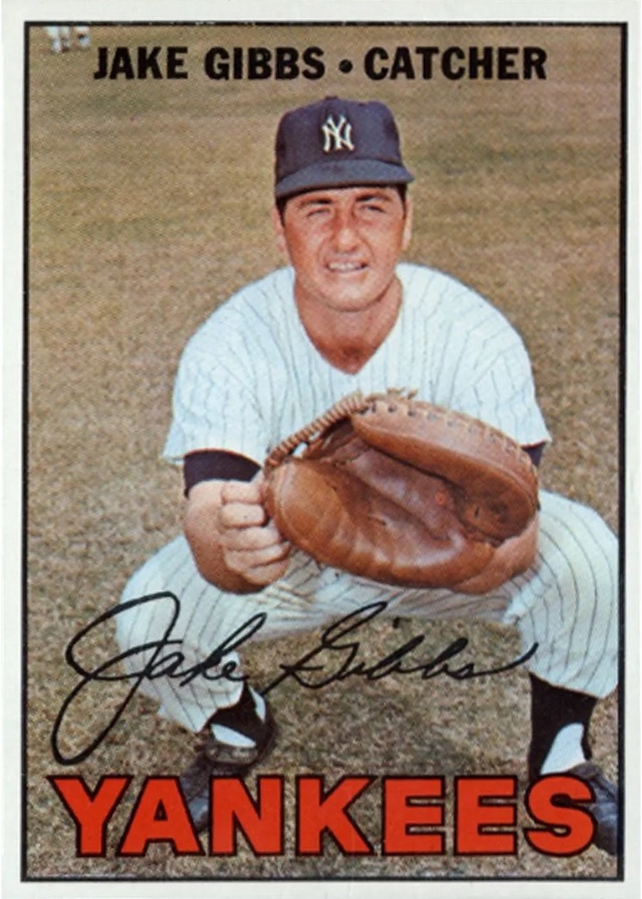 1967 Topps #375 Jake Gibbs, New York Yankees