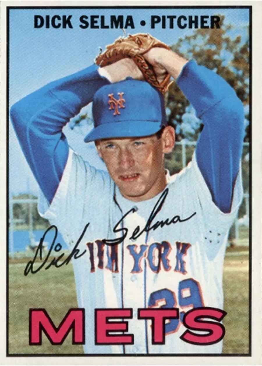 1967 Topps #386 Dick Selma, New York Mets