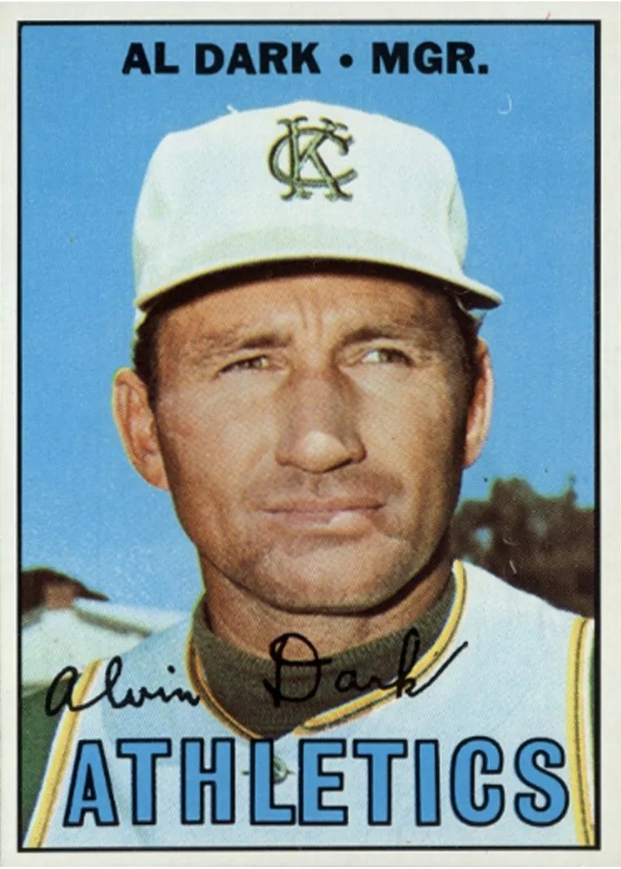1967 Topps #389 Al Dark, Kansas City Athletics