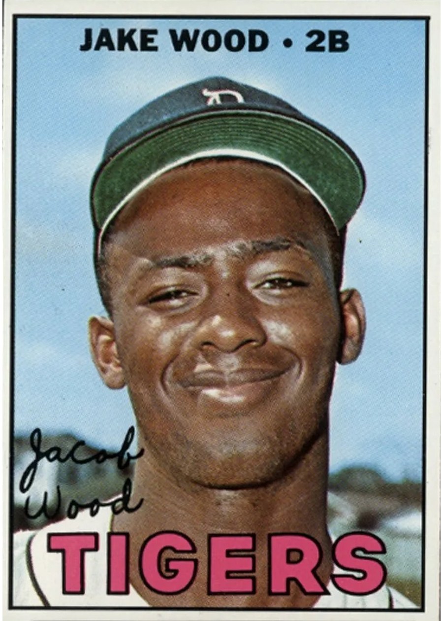1967 Topps #394 Jake Wood, Detroit Tigers