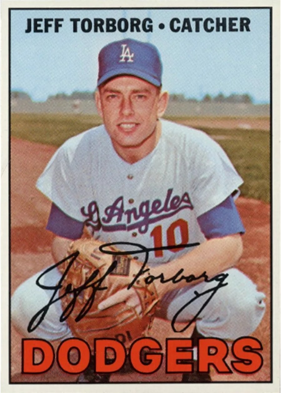 1967 Topps #398 Jeff Torborg, Los Angeles Dodgers