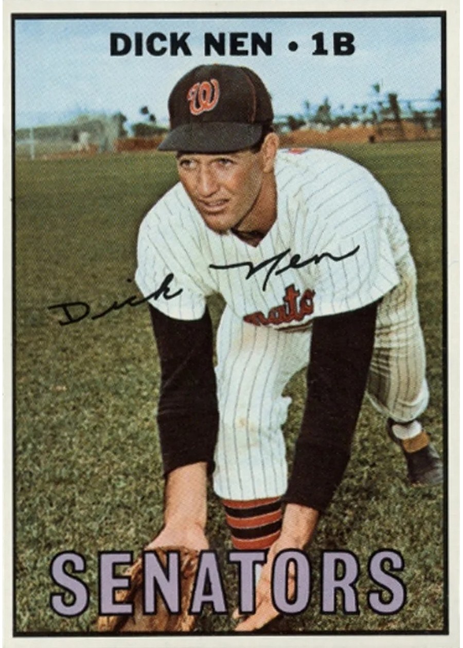 1967 Topps #403 Dick Nen, Washington Senators
