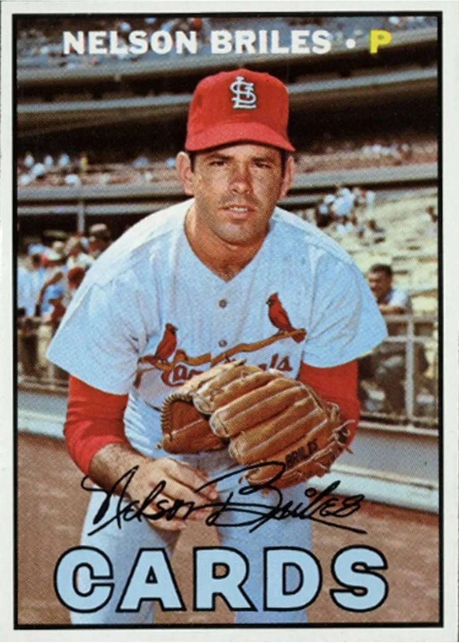 1967 Topps #404 Nelson Briles, St. Louis Cardinals