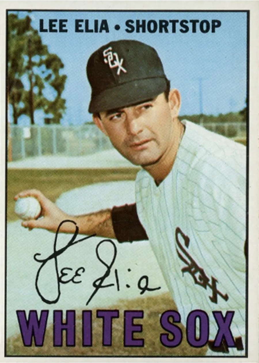 1967 Topps #406 Lee Elia, Chicago White Sox