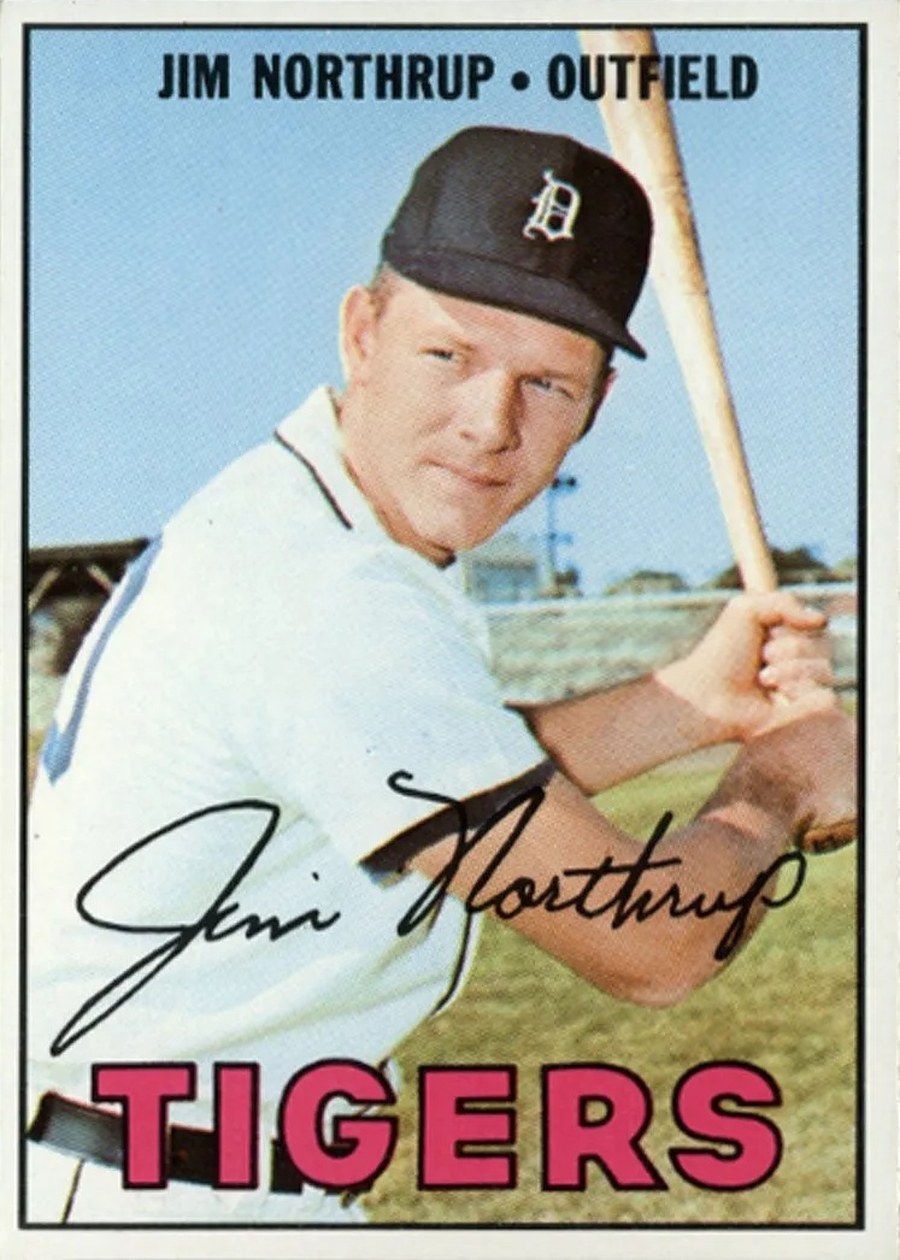 1967 Topps #408 Jim Northrup, Detroit Tigers